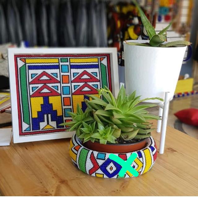 Zulu Handmade Beaded Centre Piece| Handmade Beaded Centre Piece| Centre Piece with African Beads