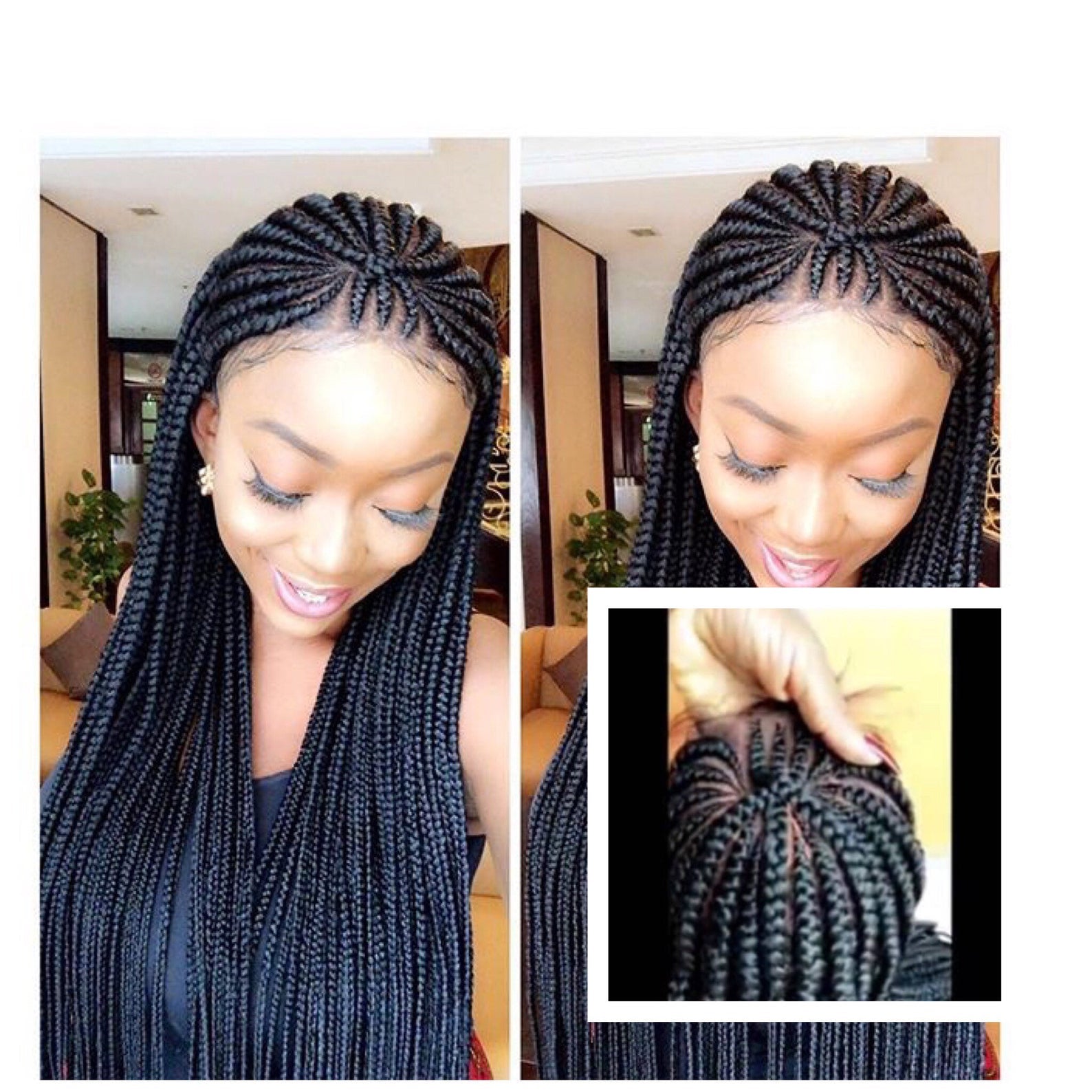 Full Lace Cornrows braided wig – HouseOfSarah14