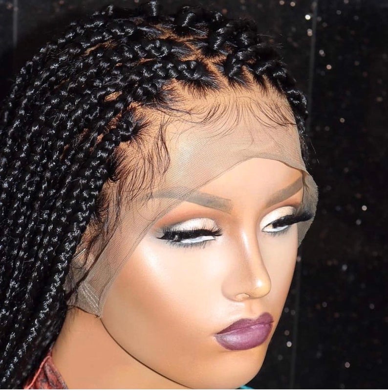 Braided wig/ Lace Frontal wig/ Braids/ – HouseOfSarah14