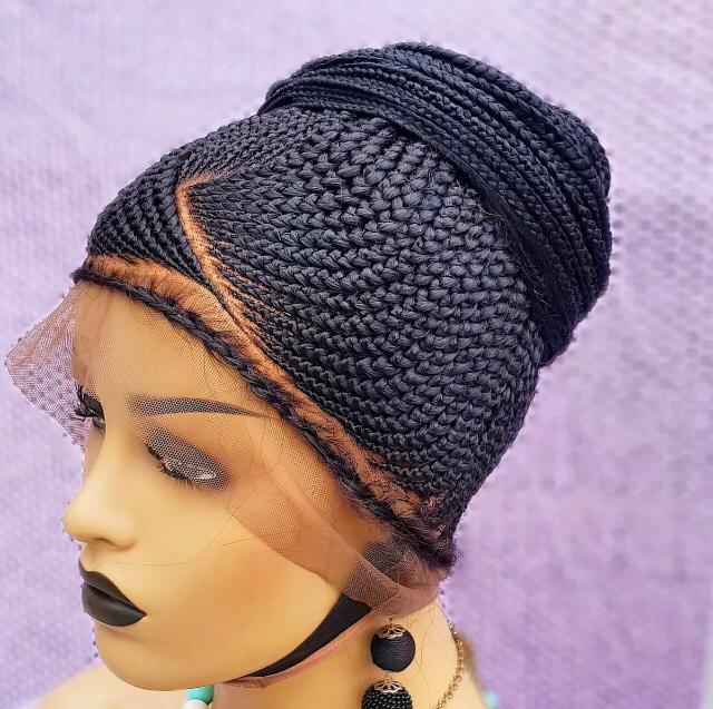 Braided Wig, cornrow wig 16 inches inches. Braidwig, Braidswig. Full lace wig