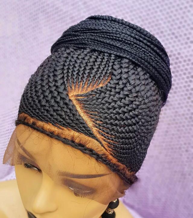 Braided Wig, Triangle Cornrow 26 Inches Inches. Braidwig