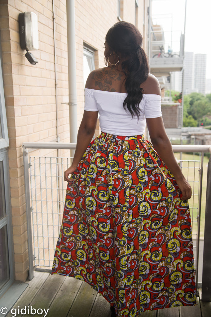 Basmati African Maxi Skirt