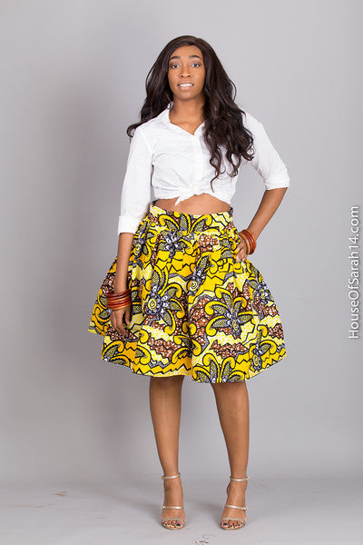 Bea African Midi Skirt - HouseOfSarah14