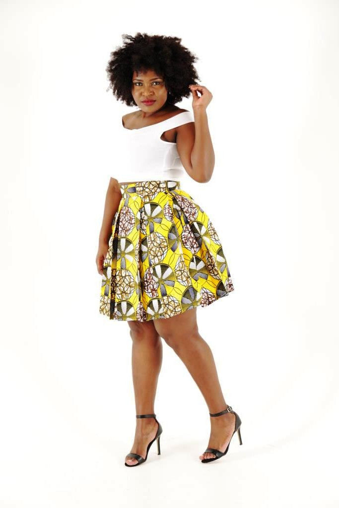 Emma African Midi Skirt - HouseOfSarah14