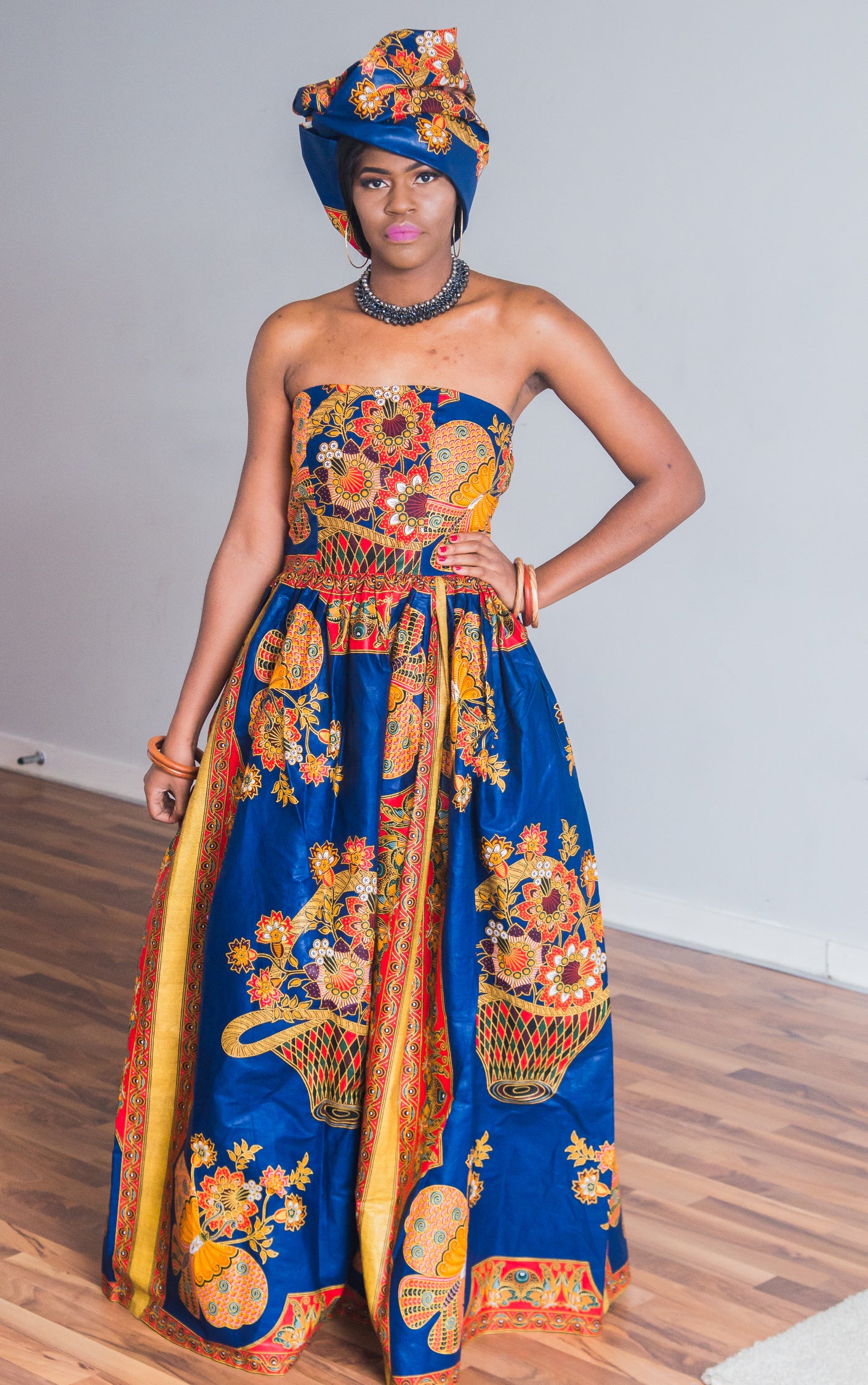 Bamenda African Maxi Dress-HouseOfSarah14