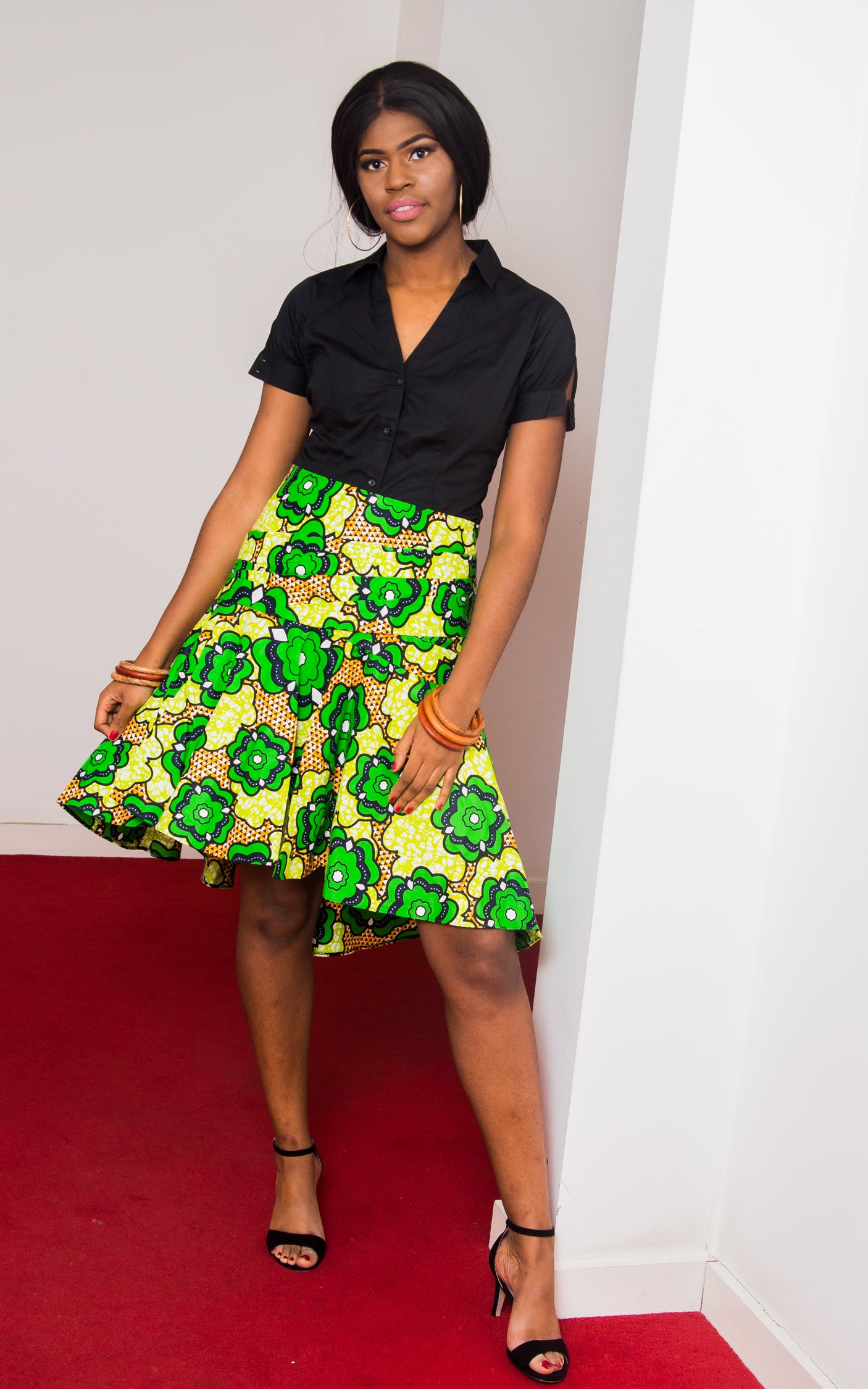 Keira African Midi Skirt-HouseOfSarah14