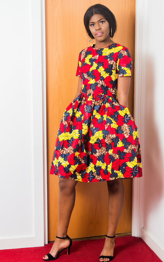 Rumba African Midi Dress