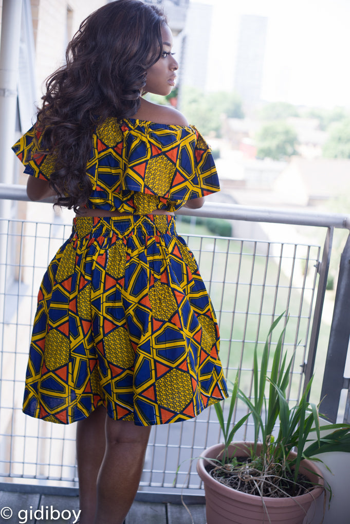 Michou African Midi Skirt