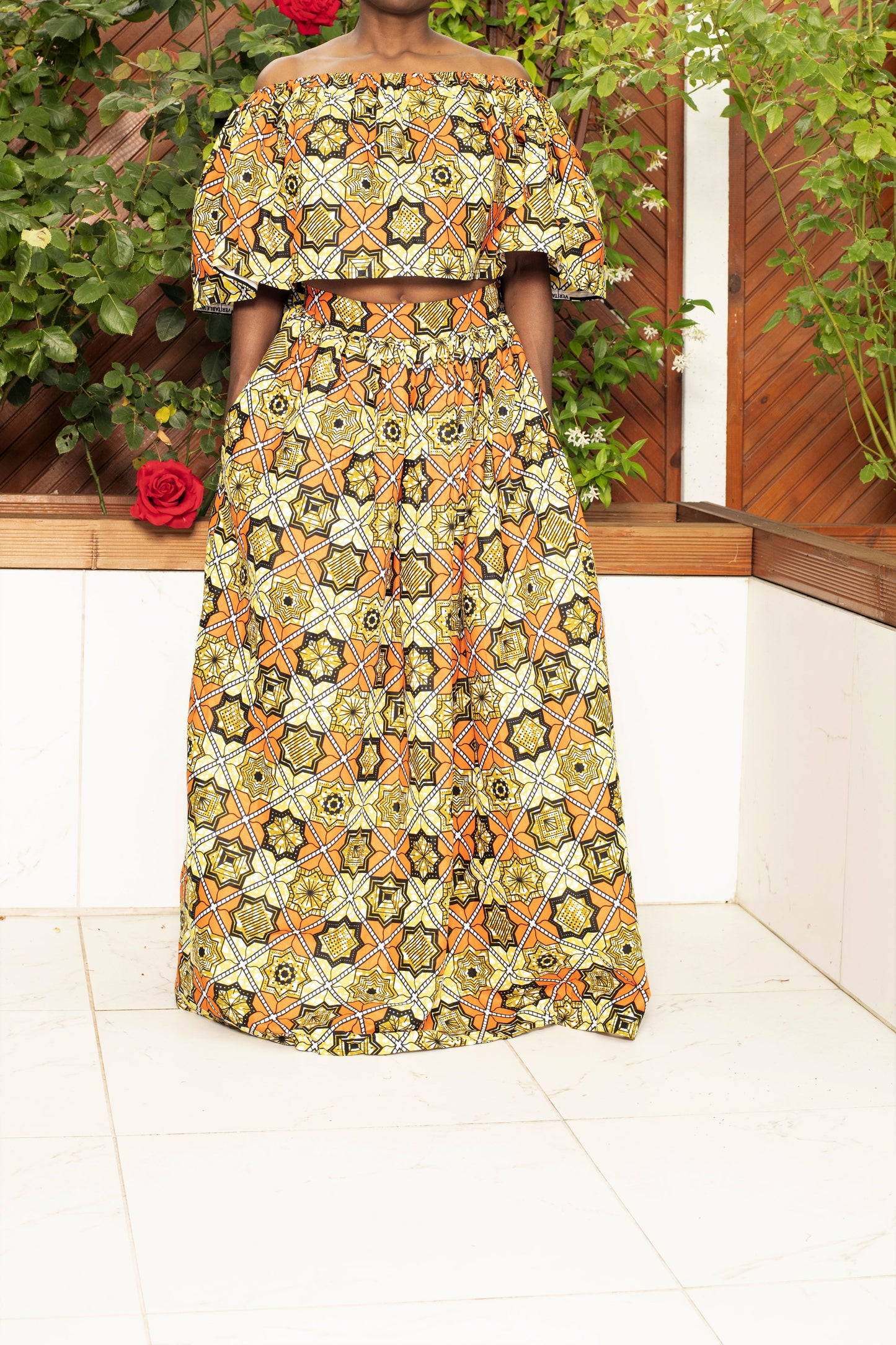 Malou African Skirt Set