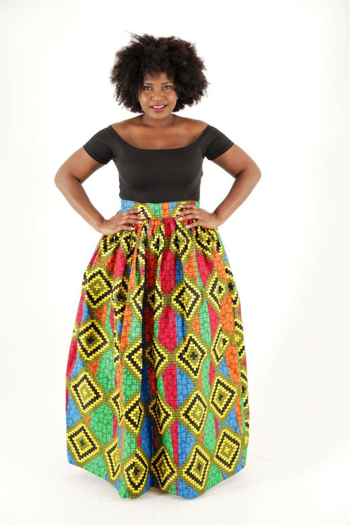 Sunshine African Maxi Skirt - HouseOfSarah14