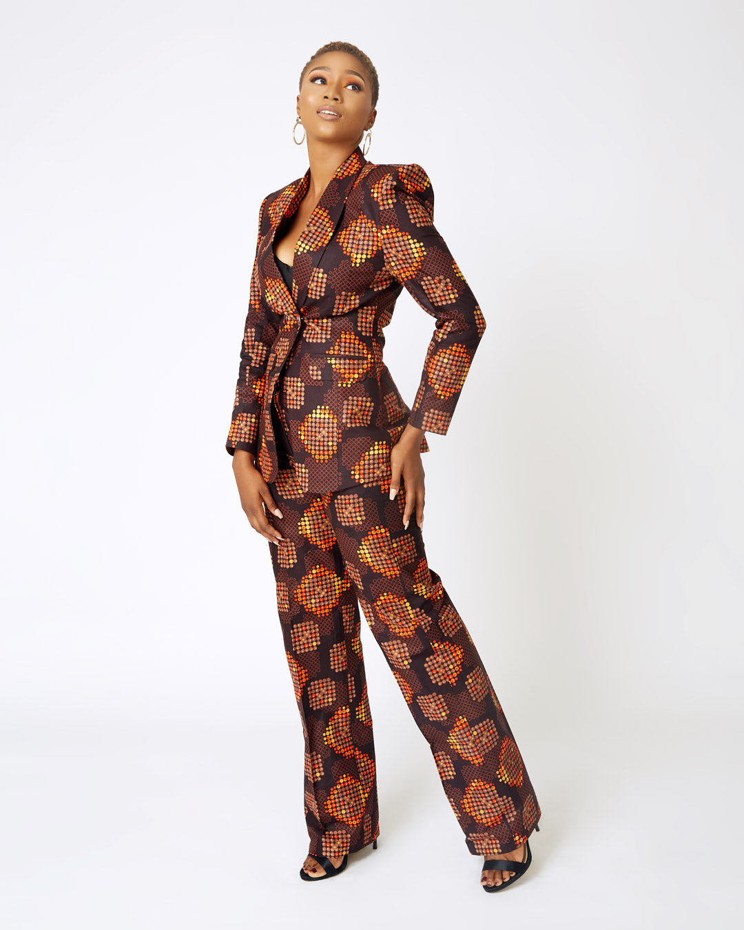 Ena Double Breasted Ankara Suit