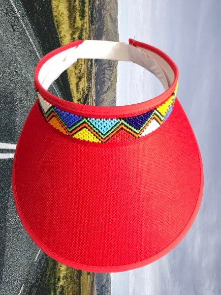 Zulu Beaded Summer Straw Hat | Summer Straw Cap
