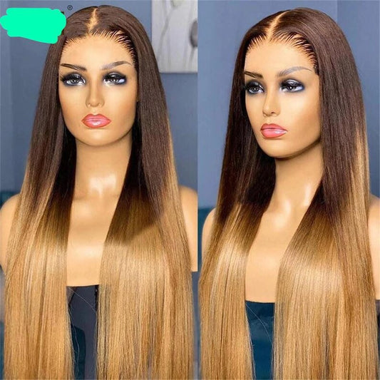 1B/4 mix 27 Virgin Human Hair Wig